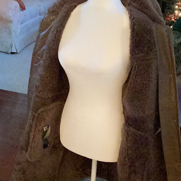 Shearling Brown suede coat - Picture 9 of 14